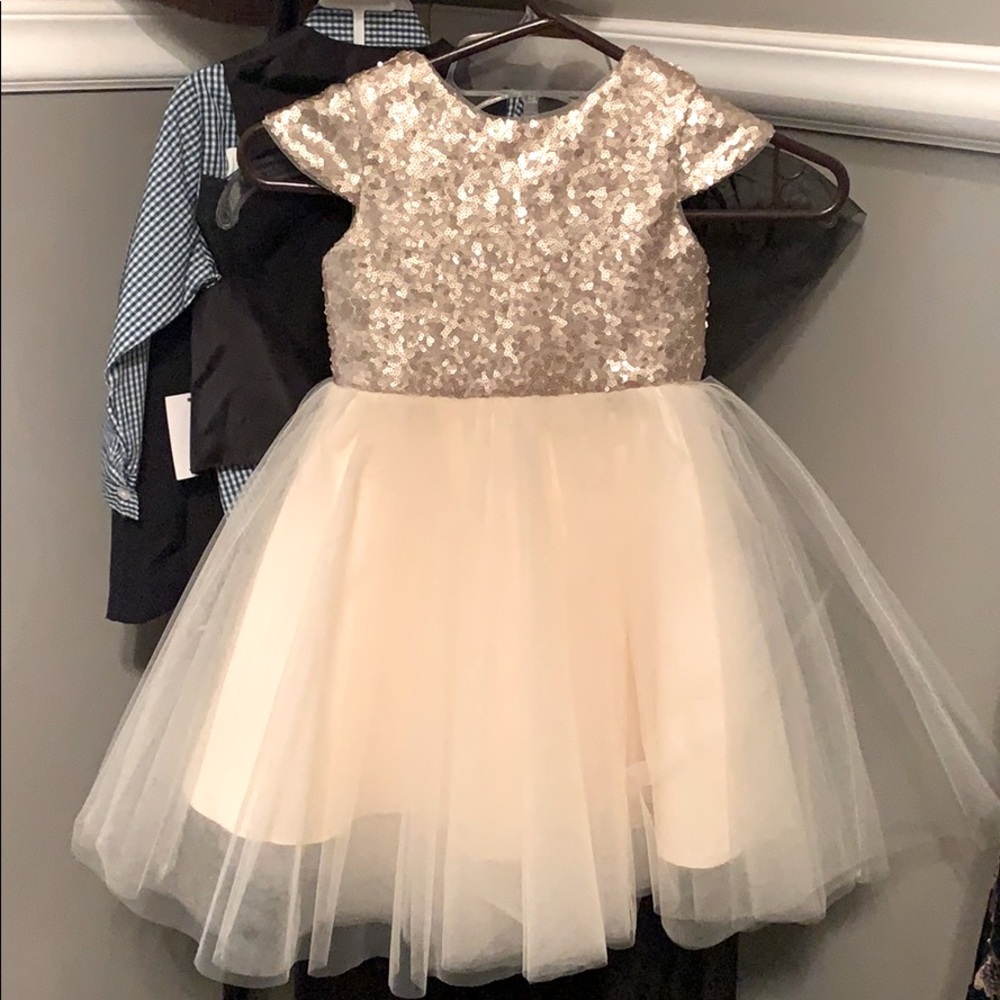 Sequin and Gold Dress